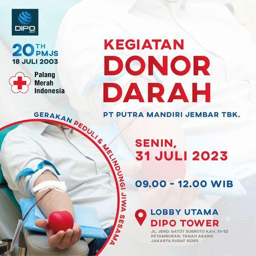 Kegiatan Donor Darah 31 Juli 2023