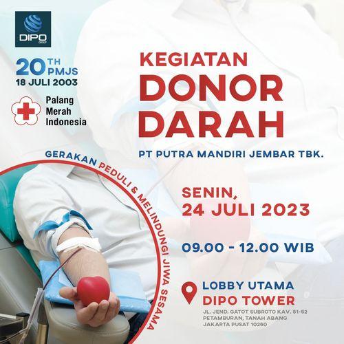 Kegiatan Donor Darah 24 Juli 2023